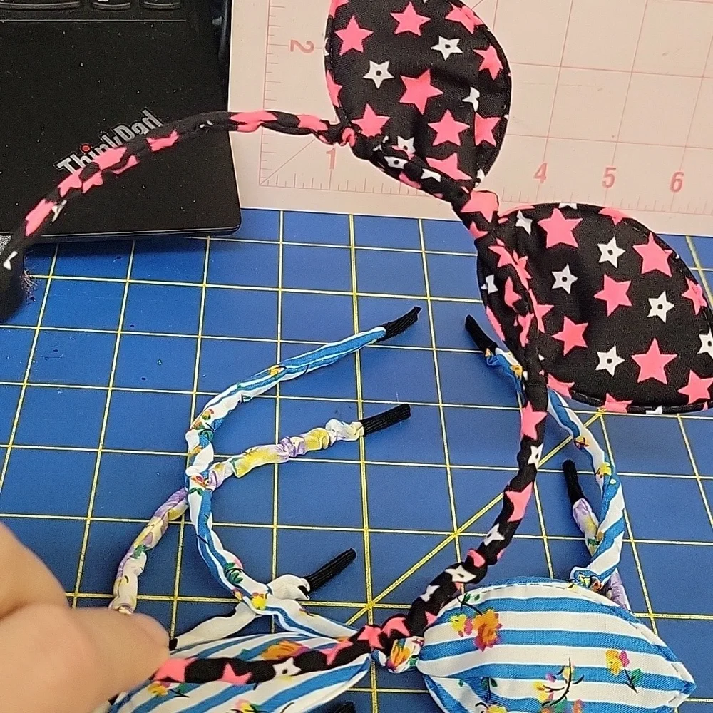 Floral Stars Stripes Headband Set of 5 New #4